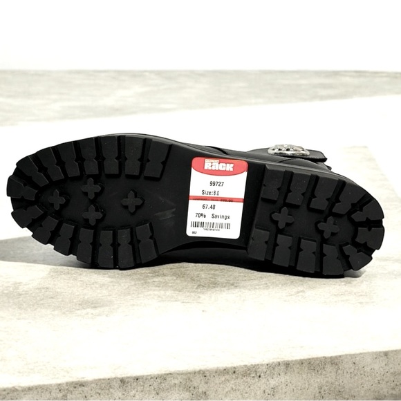 🆕 NWT Michael Kors Tatum Leather Combat Boots - Picture 7 of 7